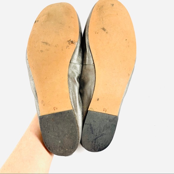 Sam Edelman Flats Silver Leather Size 8.5 - Picture 6 of 7